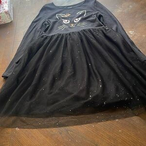 This is a jumping beans, brand dress, long sleeve size 8 kitty cat